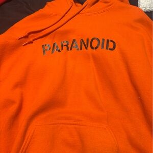 Orange Paranoid Hoodie